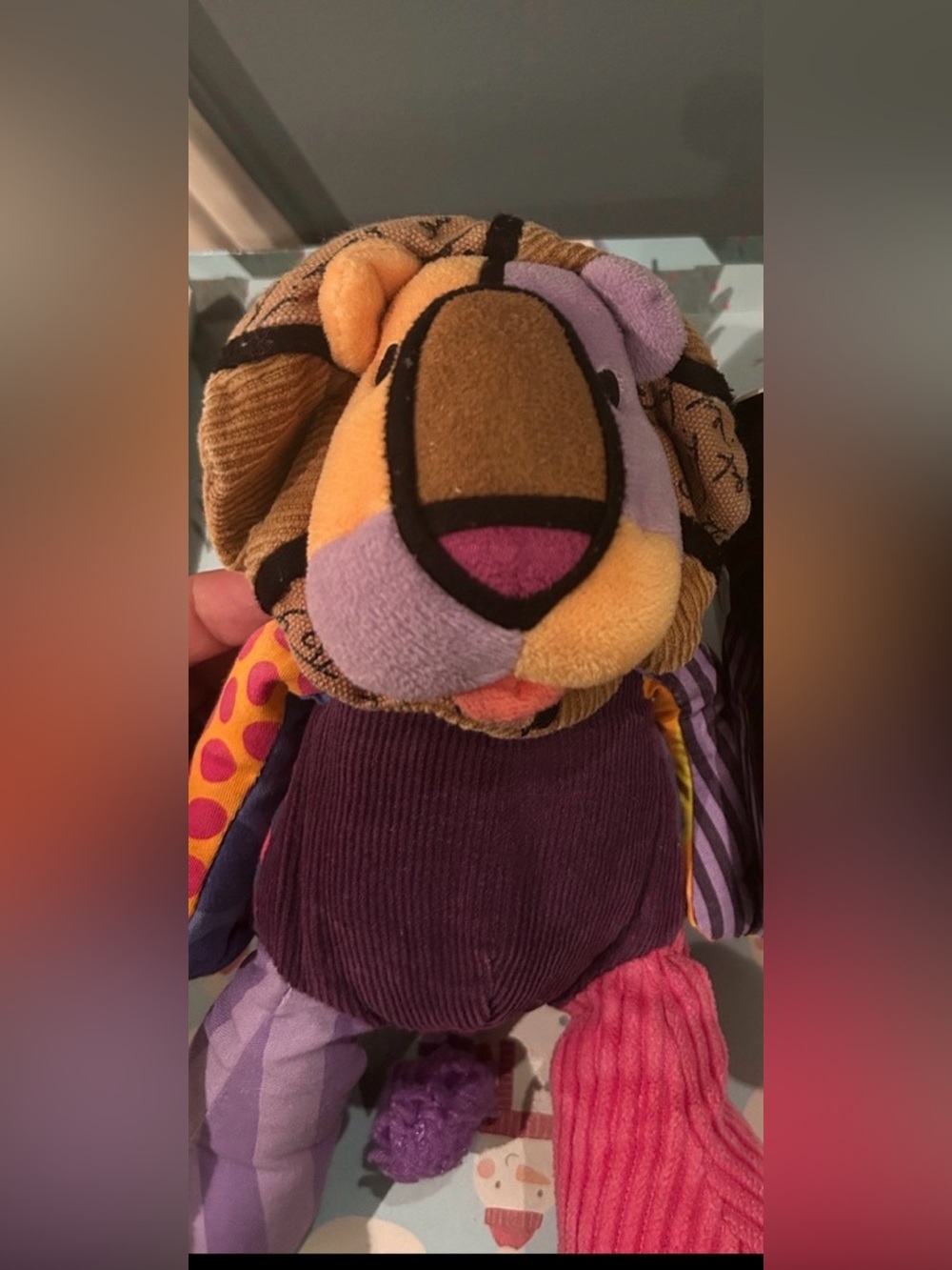 Romero Britto PopPlush "Leonardo" Lion by Enesco around 2010 9” approximately.